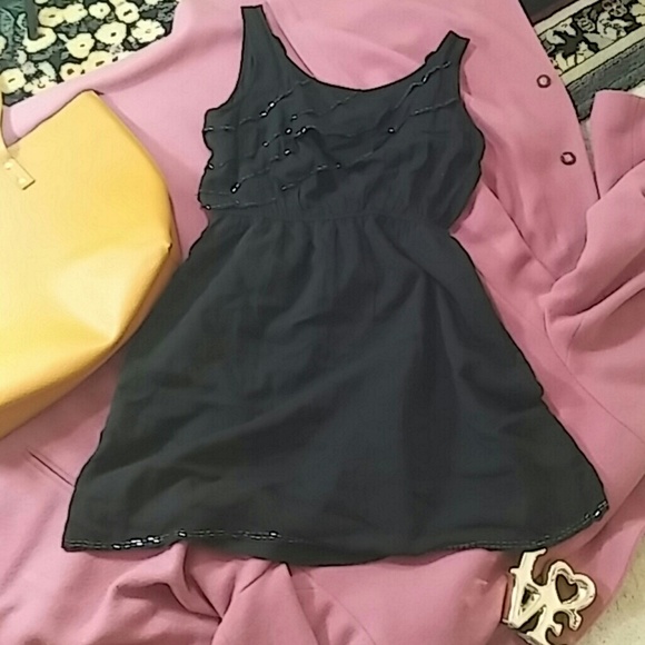 Tini Lili Summer Black Dress M - Picture 1 of 3